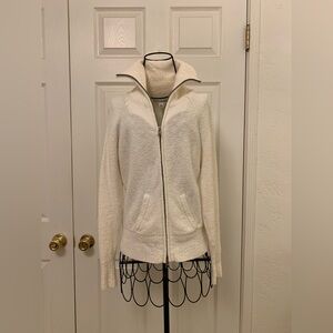 Banana Republic Cream Teddy Jacket